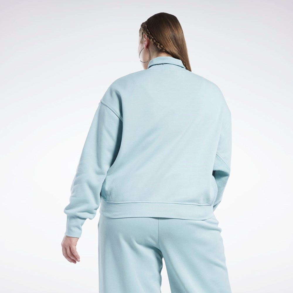 Reebok Classics Algodon French Terry Sweatshirt (Plus Size) Gris | 87HRGTBEA