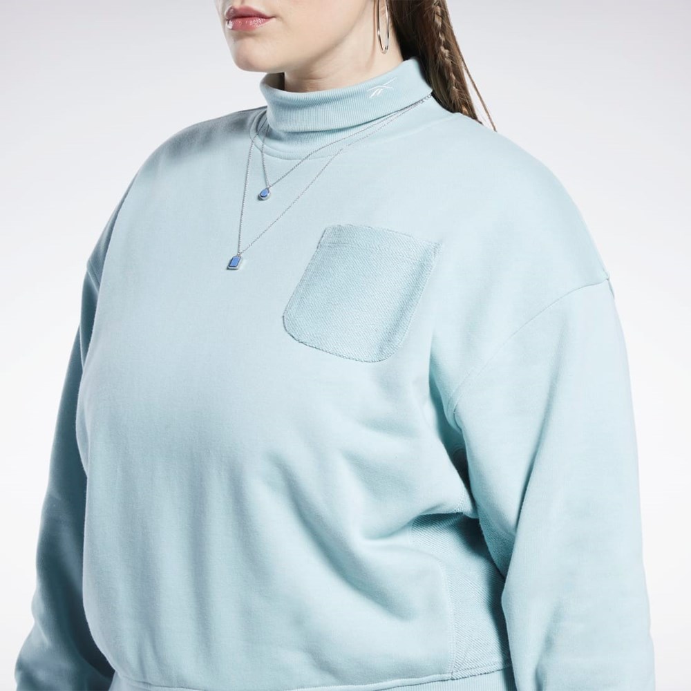 Reebok Classics Algodon French Terry Sweatshirt (Plus Size) Gris | 87HRGTBEA