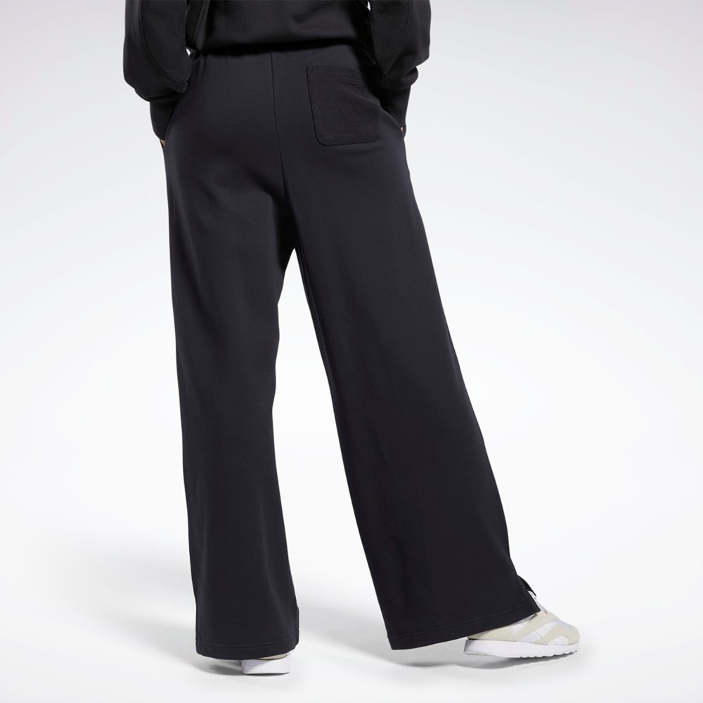 Reebok Classics Anchos-Leg Pants Negras | 89PAVEWSR