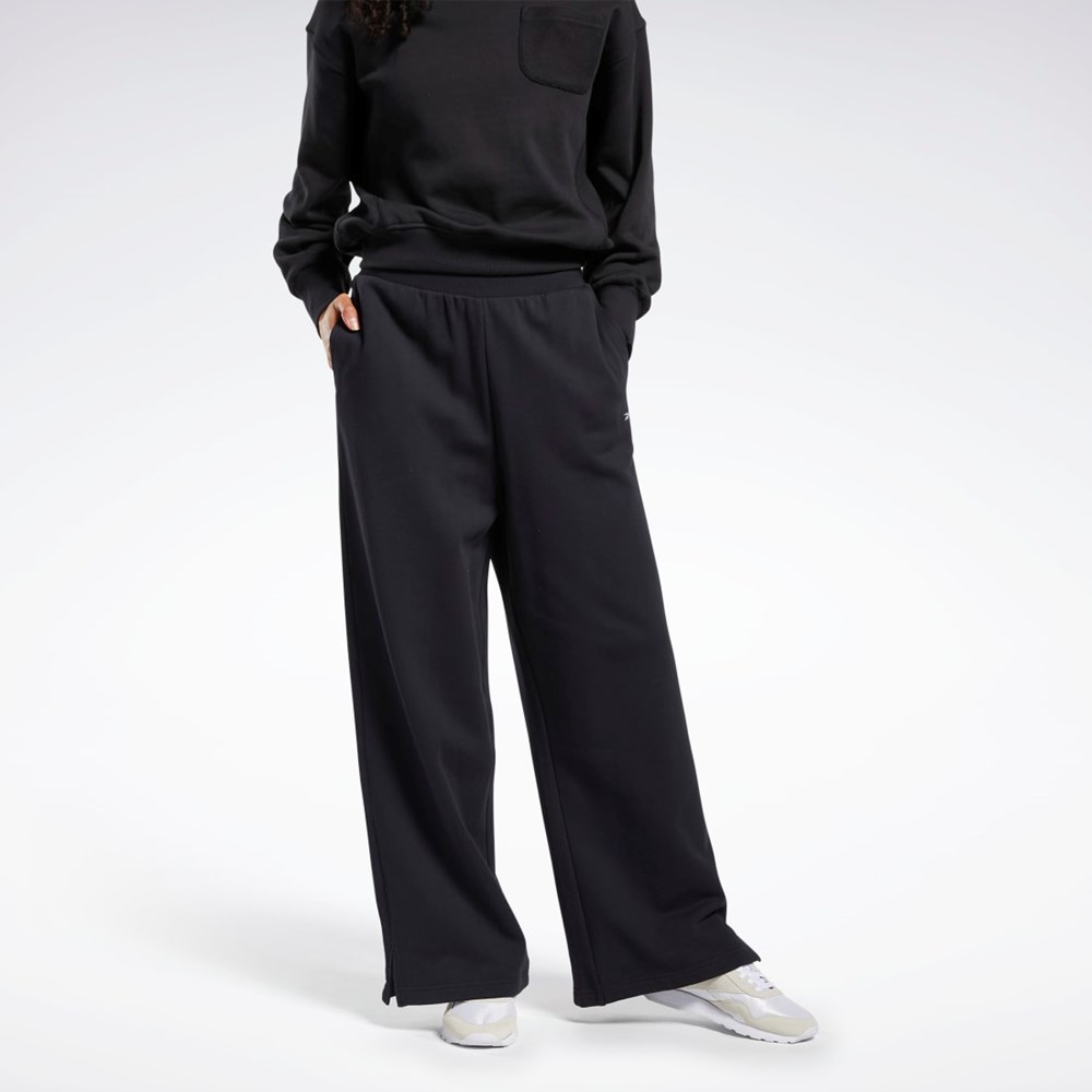 Reebok Classics Anchos-Leg Pants Negras | 89PAVEWSR