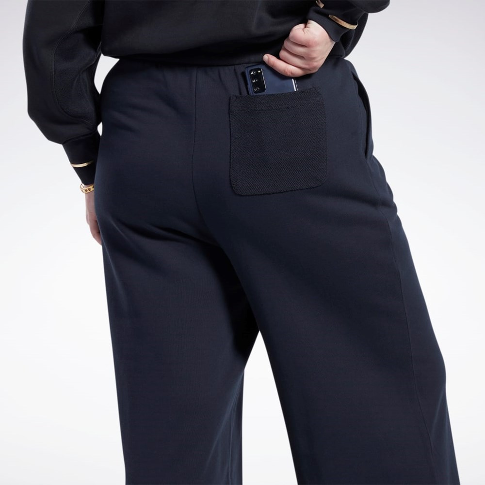 Reebok Classics Anchos-Leg Pants (Plus Size) Negras | 46BAIJPCF