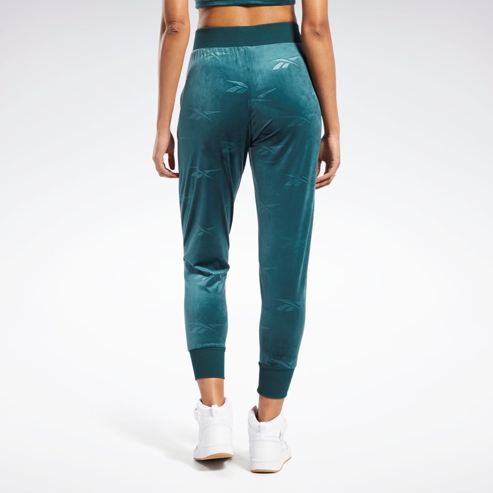 Reebok Classics Energy Q4 Velour Pants Verde | 47SLWMQVU
