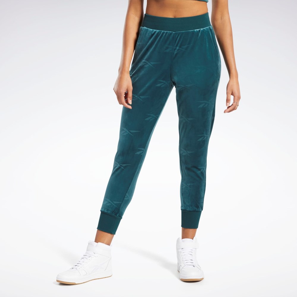 Reebok Classics Energy Q4 Velour Pants Verde | 47SLWMQVU