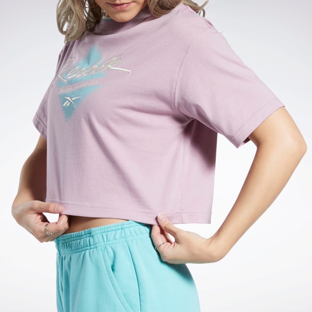 Reebok Classics Estampadas T-Shirt Infused Lilac | 63MLRUHGS