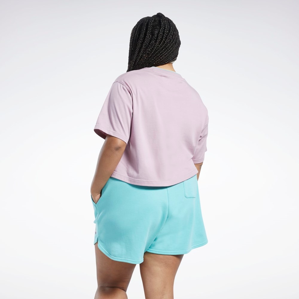 Reebok Classics Estampadas T-Shirt (Plus Size) Infused Lilac | 04UIAOCJH