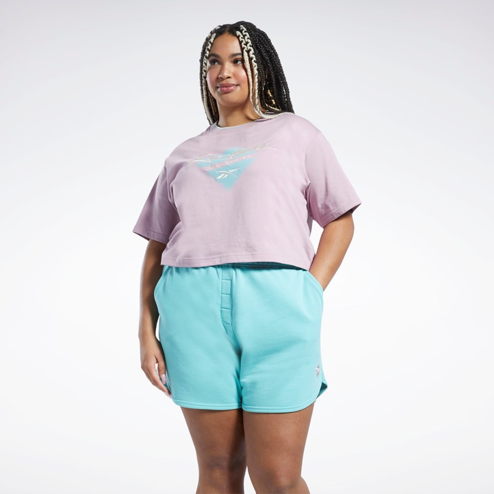 Reebok Classics Estampadas T-Shirt (Plus Size) Infused Lilac | 04UIAOCJH