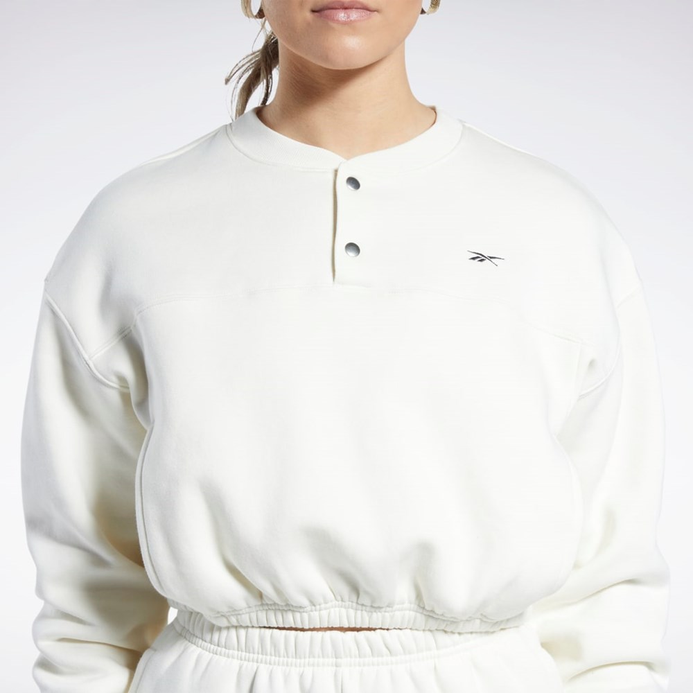 Reebok Classics Fleece Sweatshirt Blancas | 62PTNKBVA