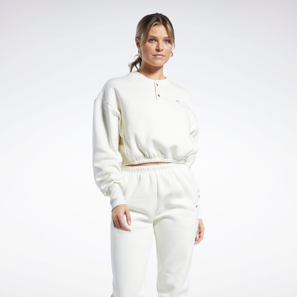 Reebok Classics Fleece Sweatshirt Blancas | 62PTNKBVA