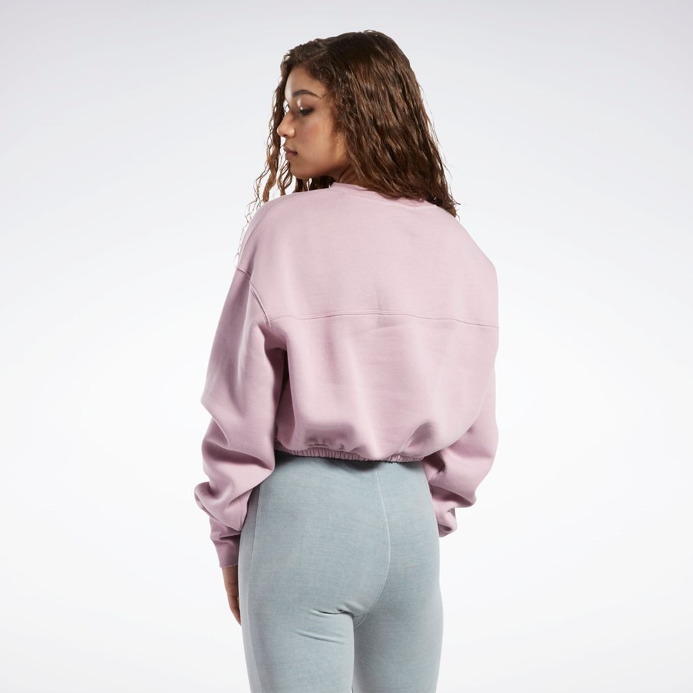 Reebok Classics Fleece Sweatshirt Infused Lilac | 20QJVZDON