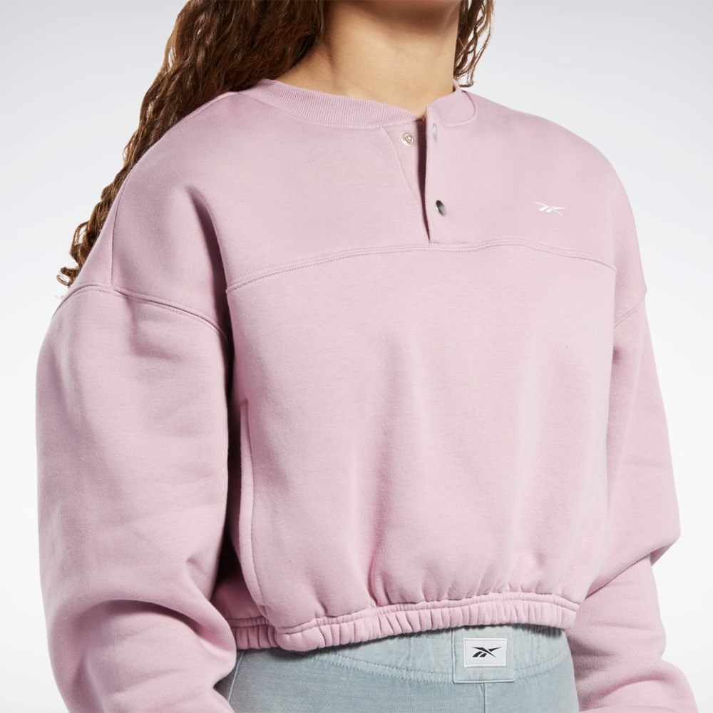 Reebok Classics Fleece Sweatshirt Infused Lilac | 20QJVZDON