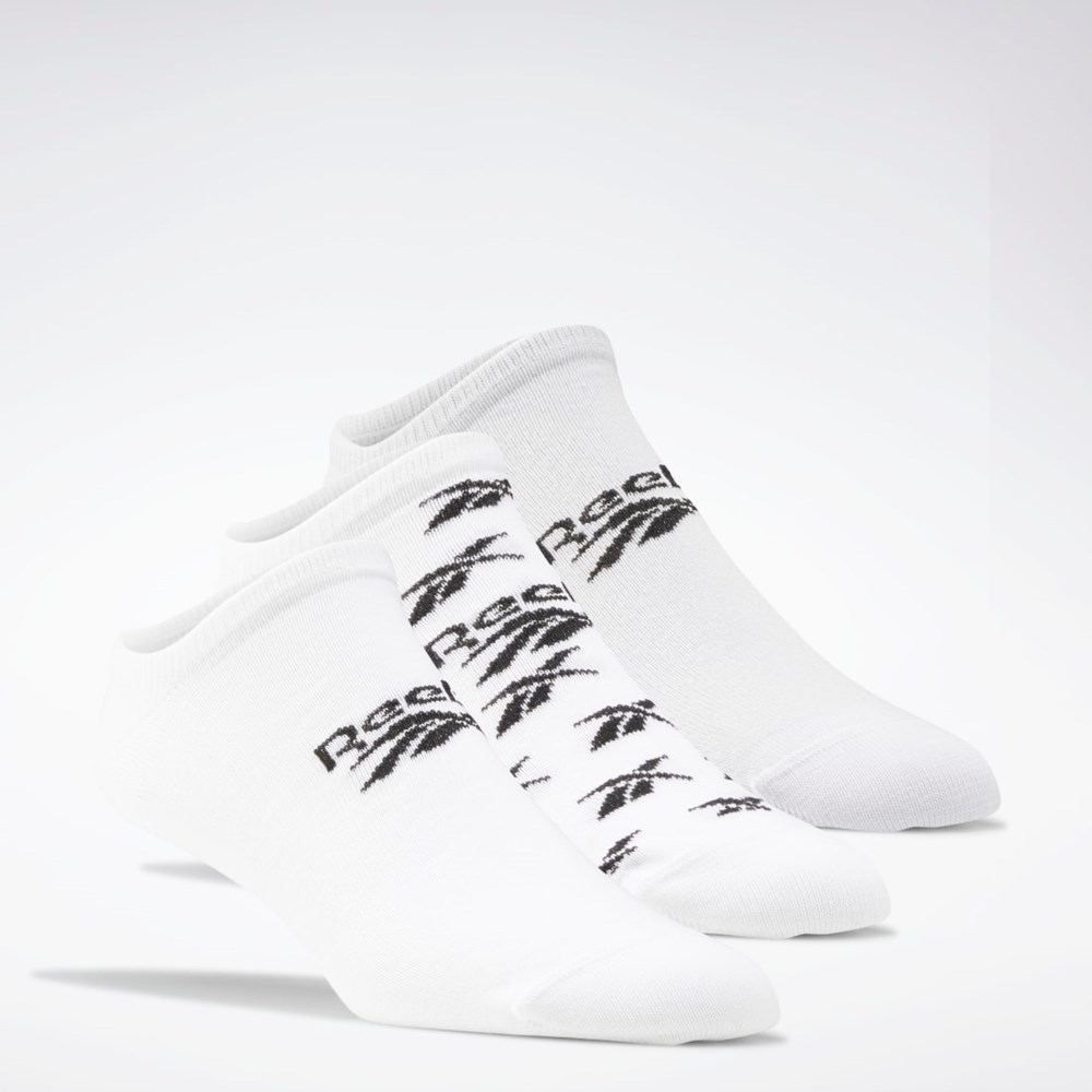 Reebok Classics Invisible Socks 3 Pairs Blancas Gris Blancas | 13EXKBHOI