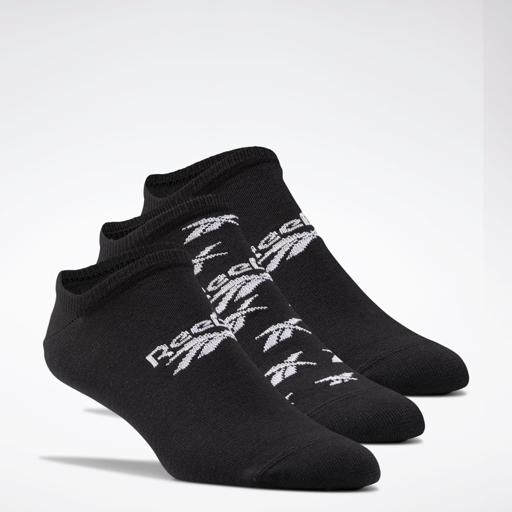 Reebok Classics Invisible Socks 3 Pairs Negras | 52VYGRHZM