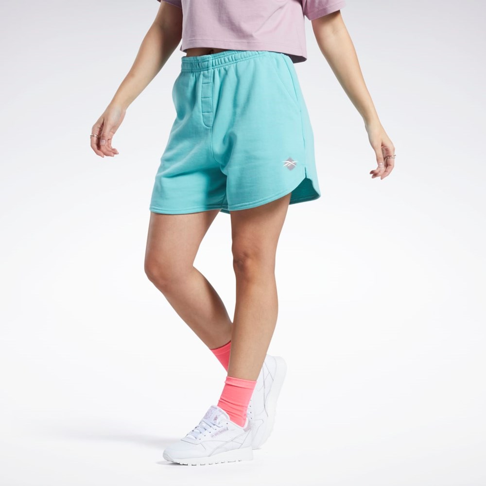 Reebok Classics Knit Shorts Semi Classic Teal | 24NGKIDCU