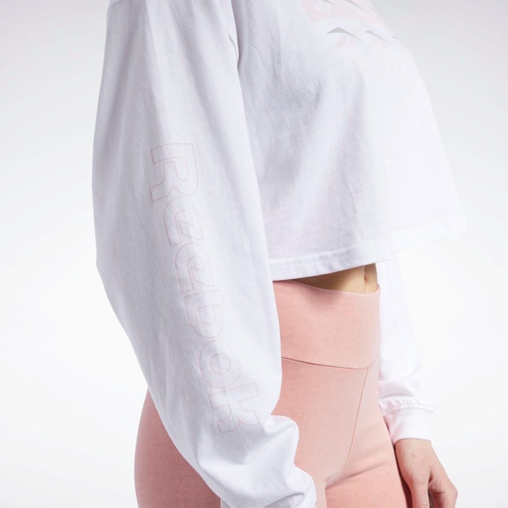 Reebok Classics Long Sleeve Shirt Blancas | 93WQXVSGC