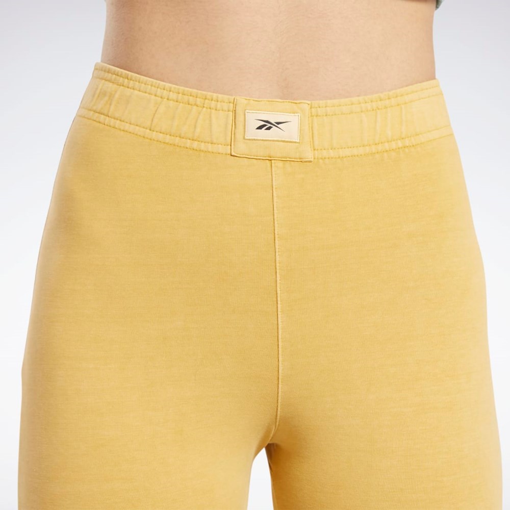 Reebok Classics Natural Dye Legging Shorts Bright Ochre | 85JEPCOFD
