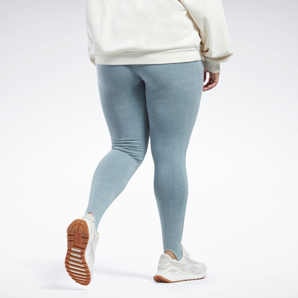 Reebok Classics Natural Dye Stirrup Leggings (Plus Size) Gris | 93TJWGDRP