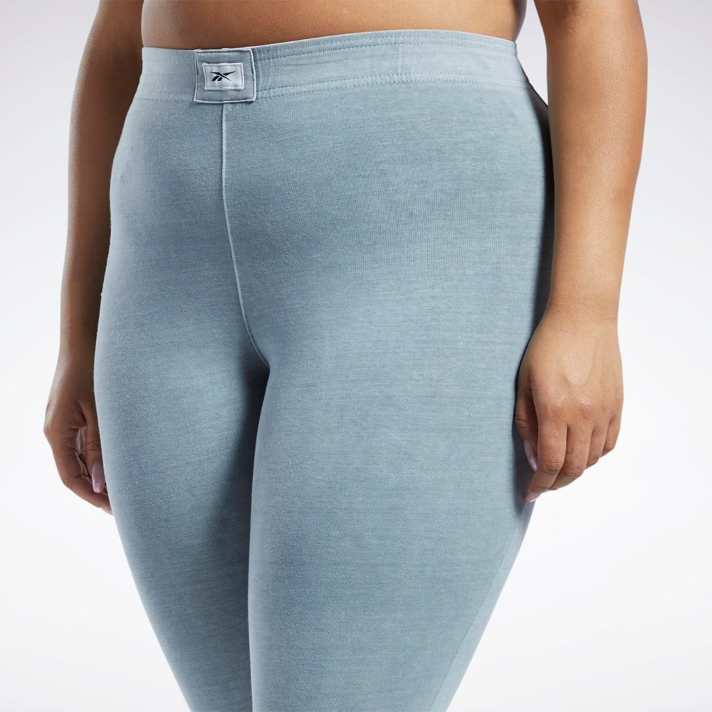 Reebok Classics Natural Dye Stirrup Leggings (Plus Size) Gris | 93TJWGDRP