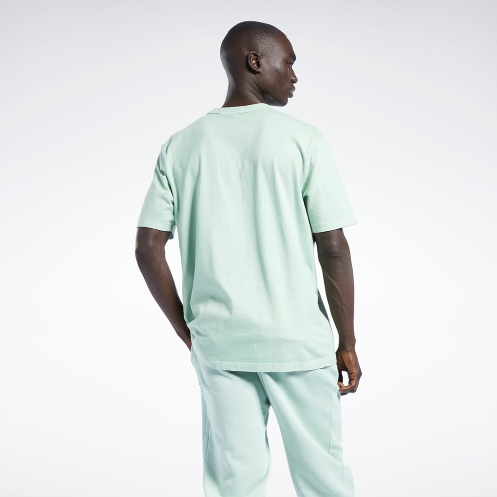 Reebok Classics Natural Dye T-Shirt Verde Menta | 03HCEBWYM