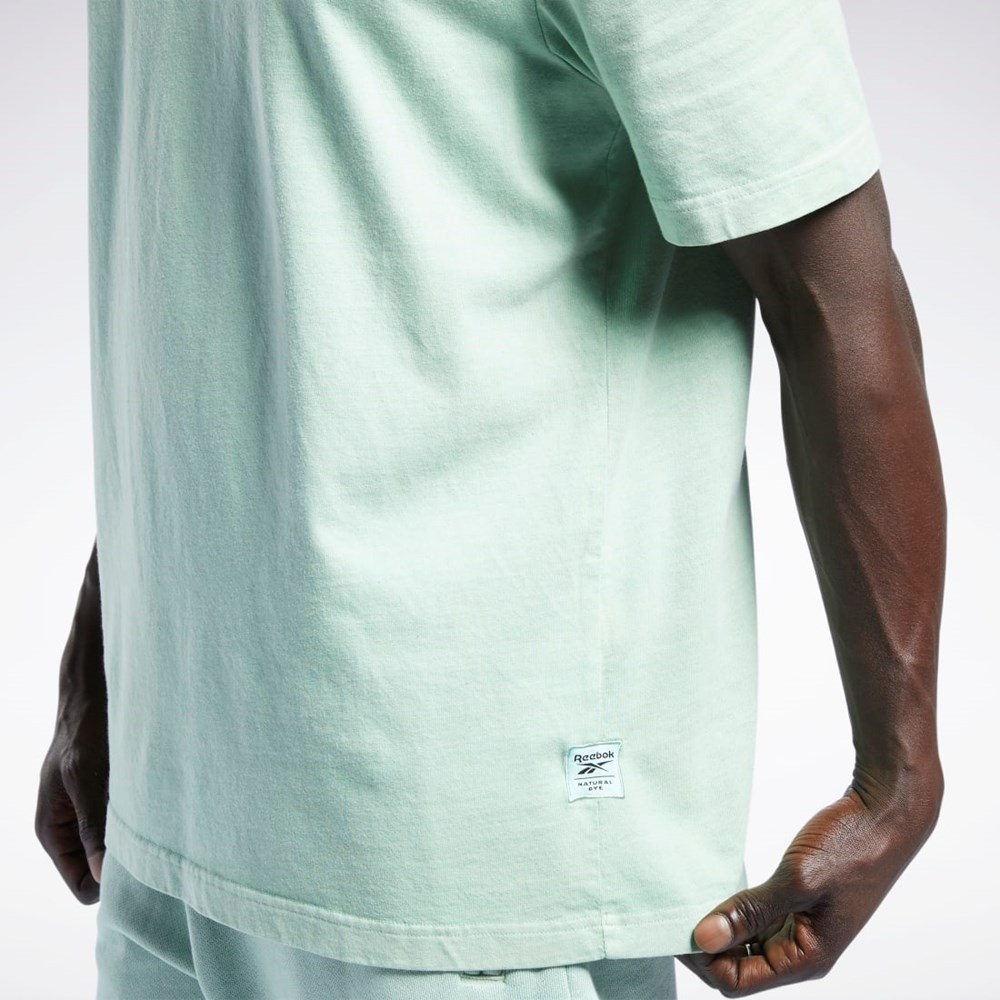 Reebok Classics Natural Dye T-Shirt Verde Menta | 03HCEBWYM