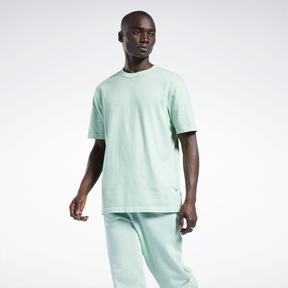 Reebok Classics Natural Dye T-Shirt Verde Menta | 03HCEBWYM