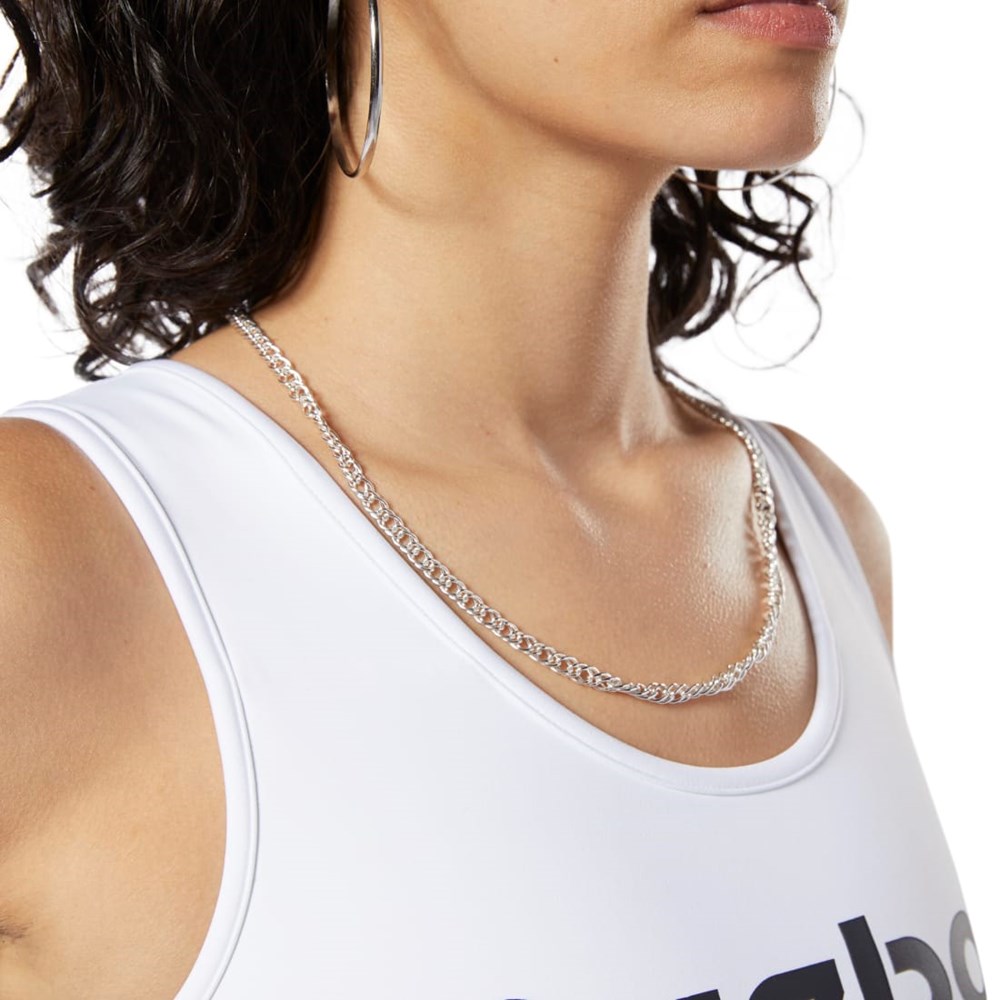 Reebok Classics Vector Light-Impact Bra Blancas | 51WNCEHMV