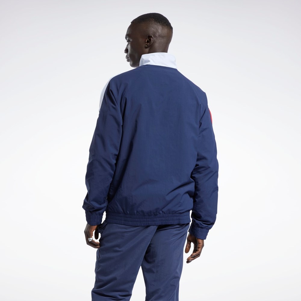 Reebok Classics Vector Pista Jacket Azul Marino | 63LCPAMHN