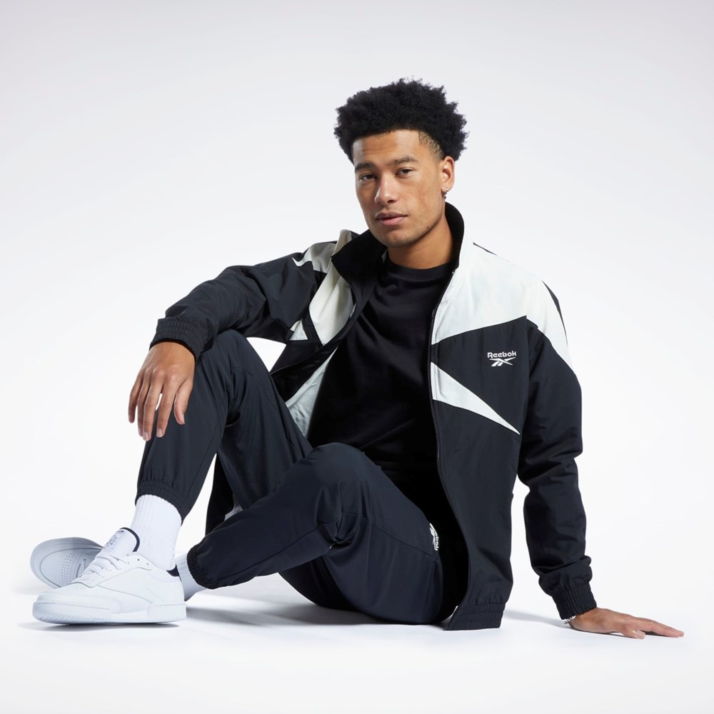 Reebok Classics Vector Pista Jacket Negras Negras | 42FOCMRSL