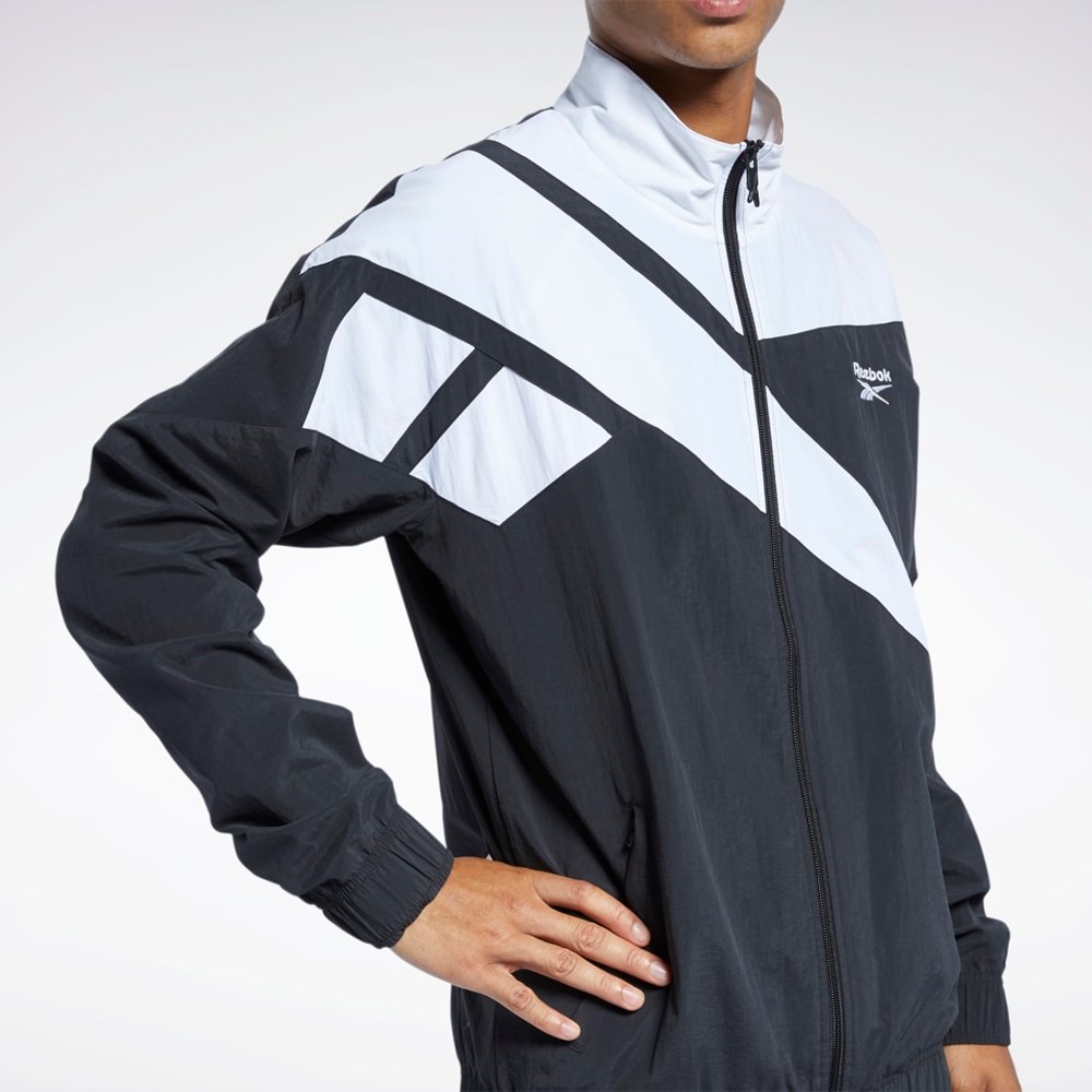 Reebok Classics Vector Pista Jacket Negras | 89IXHWEZC