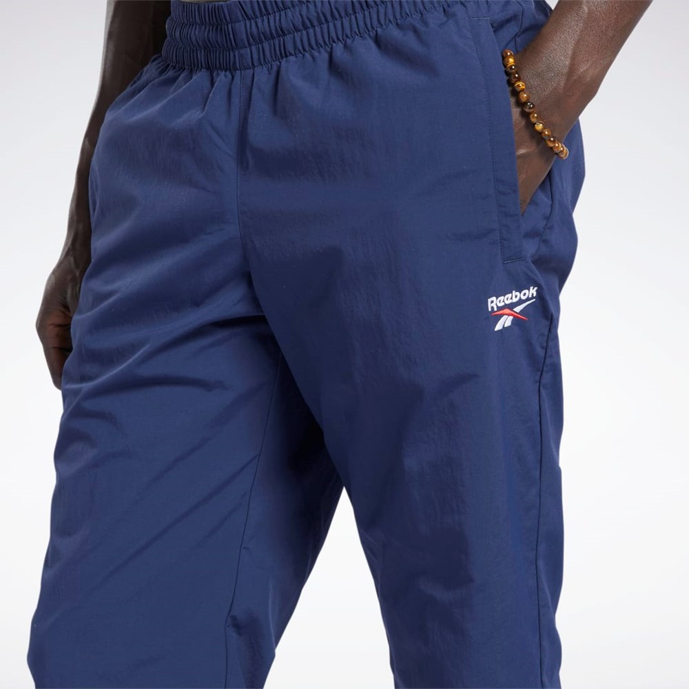 Reebok Classics Vector Pista Pants Azul Marino | 40DVQIXHN