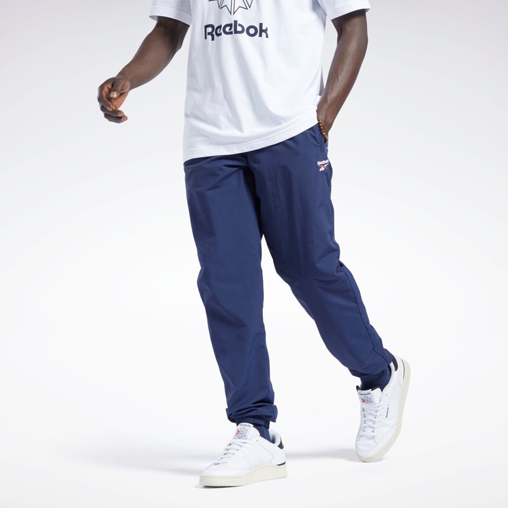 Reebok Classics Vector Pista Pants Azul Marino | 40DVQIXHN