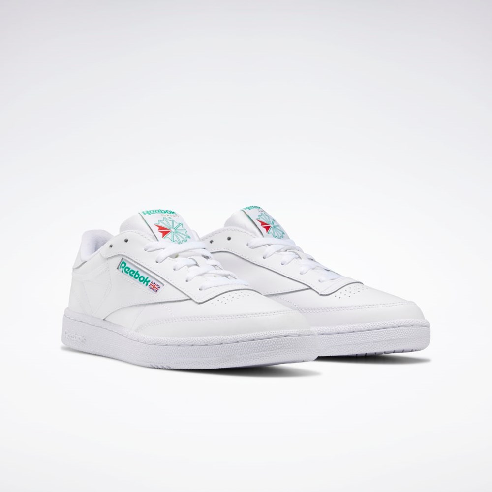 Reebok Club C 85 Shoes Blancas Verde | 20SOUIRGW