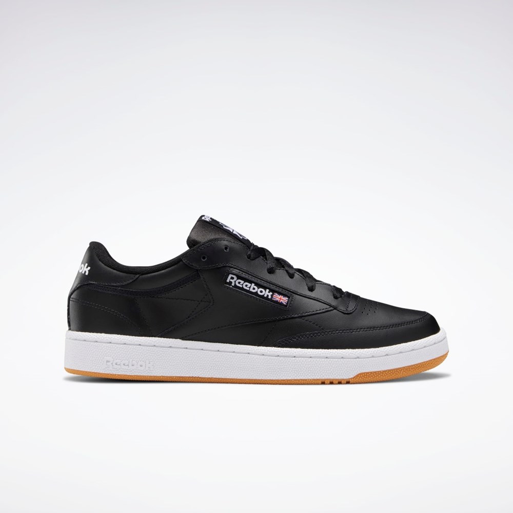 Reebok Club C 85 Shoes Negras Blancas | 37YLETHJK
