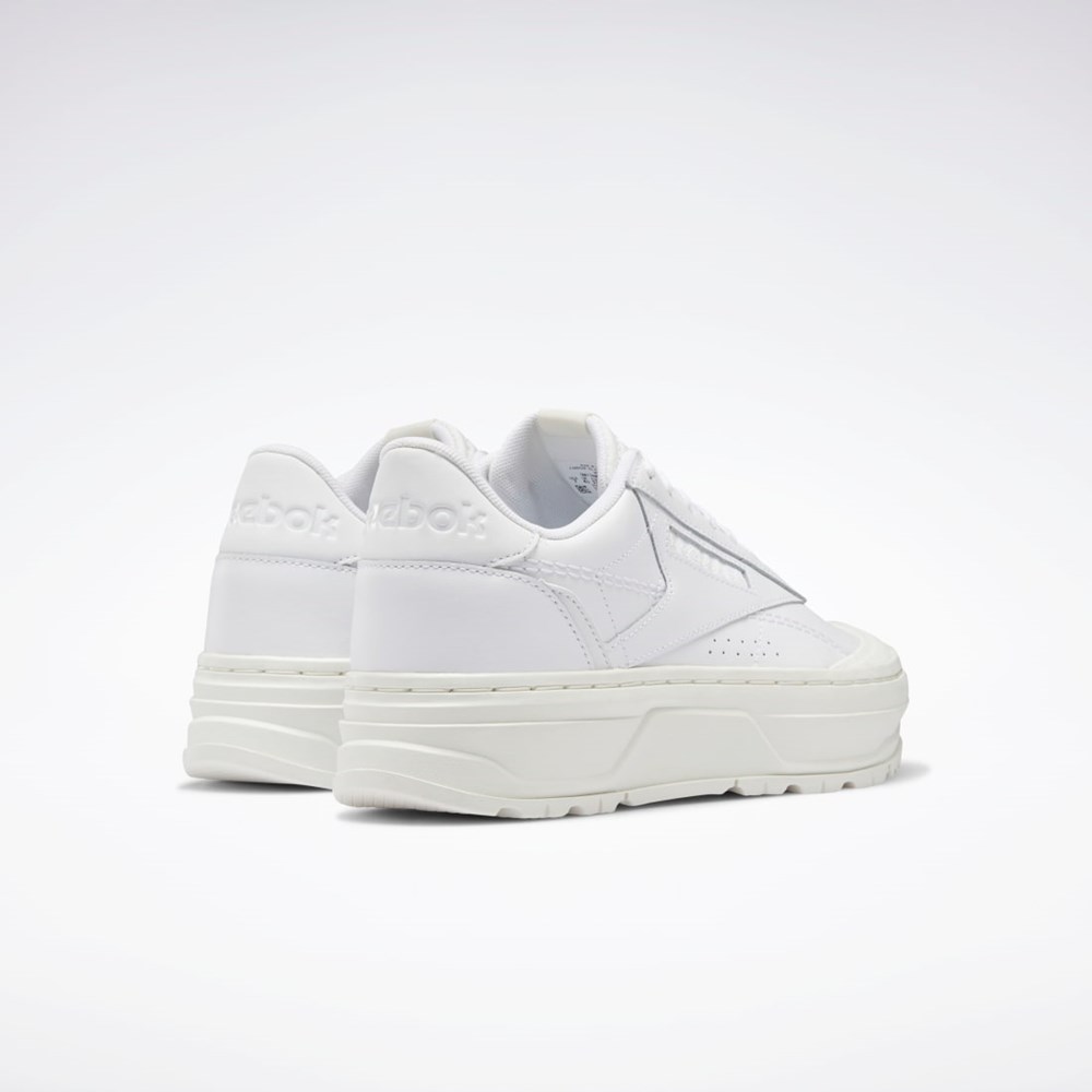 Reebok Club C Double GEO Shoes Blancas Blancas | 89FDOVZCI