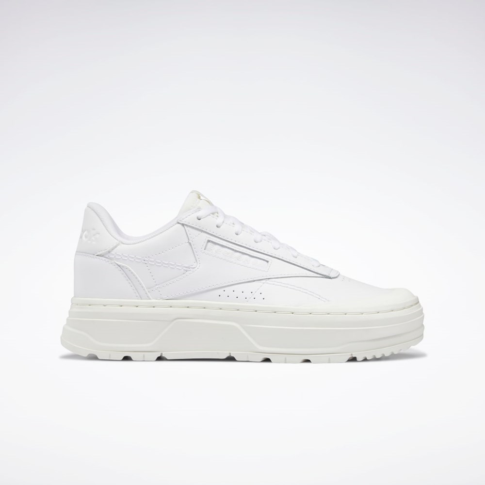 Reebok Club C Double GEO Shoes Blancas Blancas | 89FDOVZCI