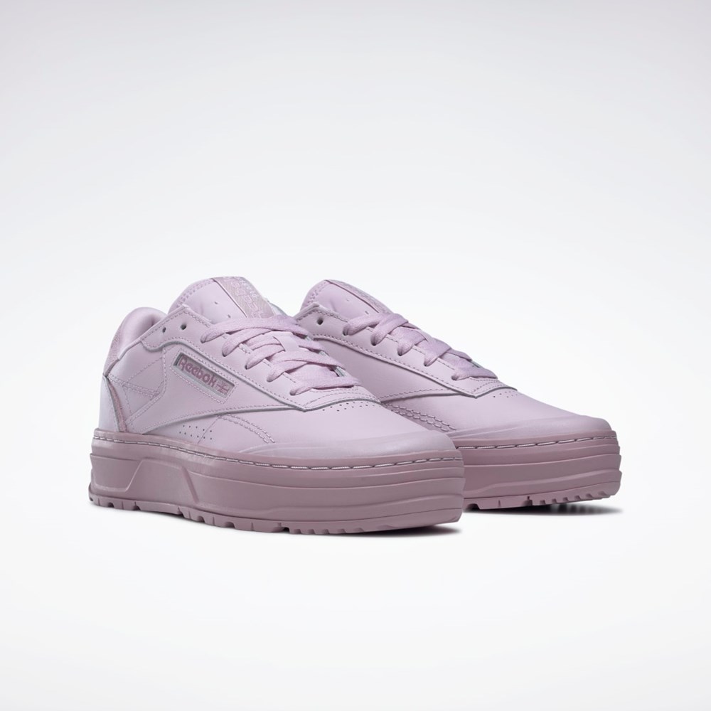Reebok Club C Double GEO Shoes Moradas Moradas | 64ILGCSAV