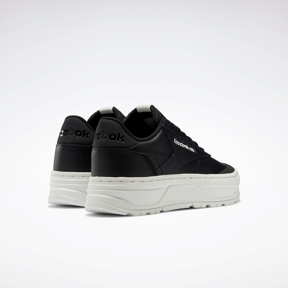 Reebok Club C Double GEO Shoes Negras Negras | 47FVDJERP