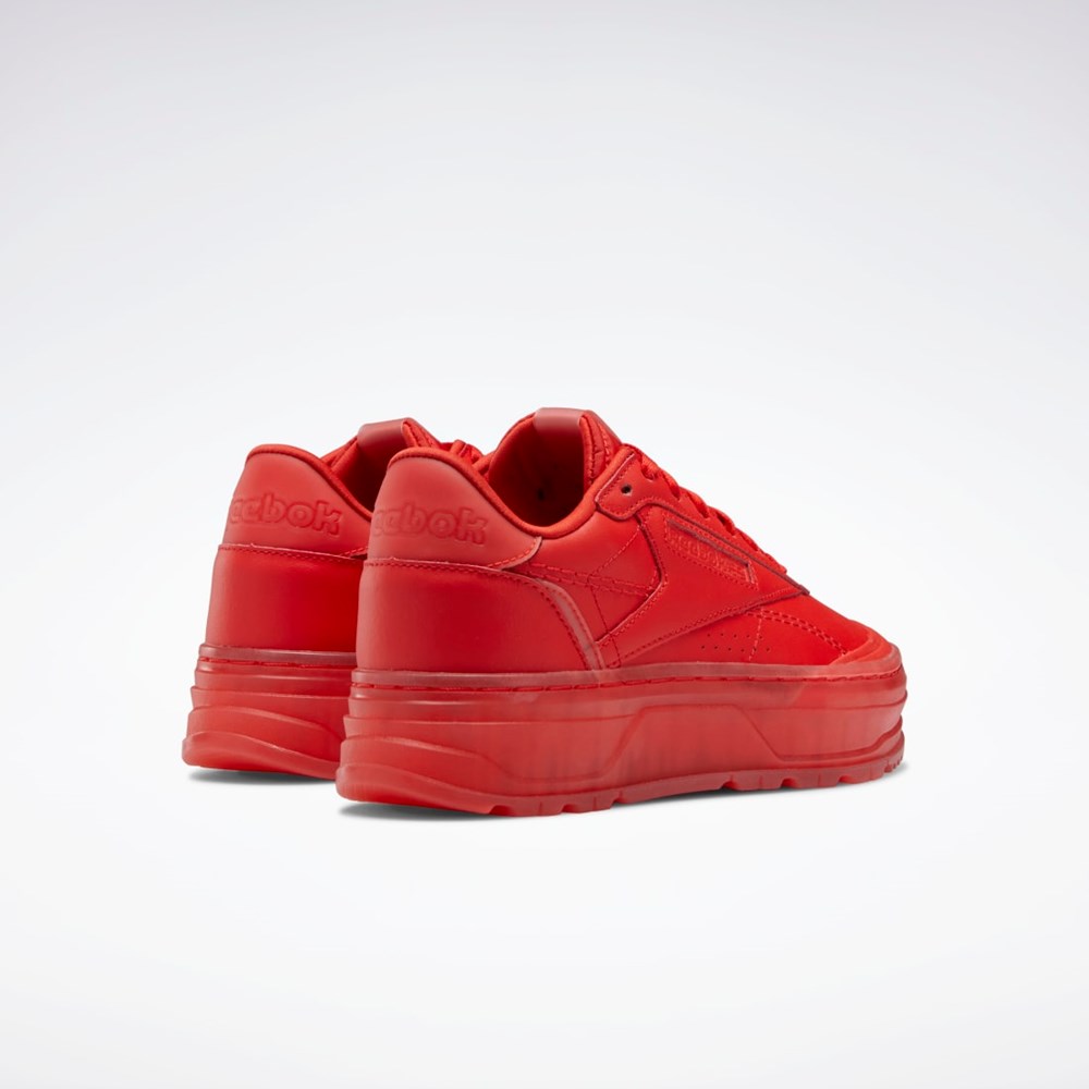 Reebok Club C Double GEO Shoes Rojas Rojas Rojas | 74SINVOWD