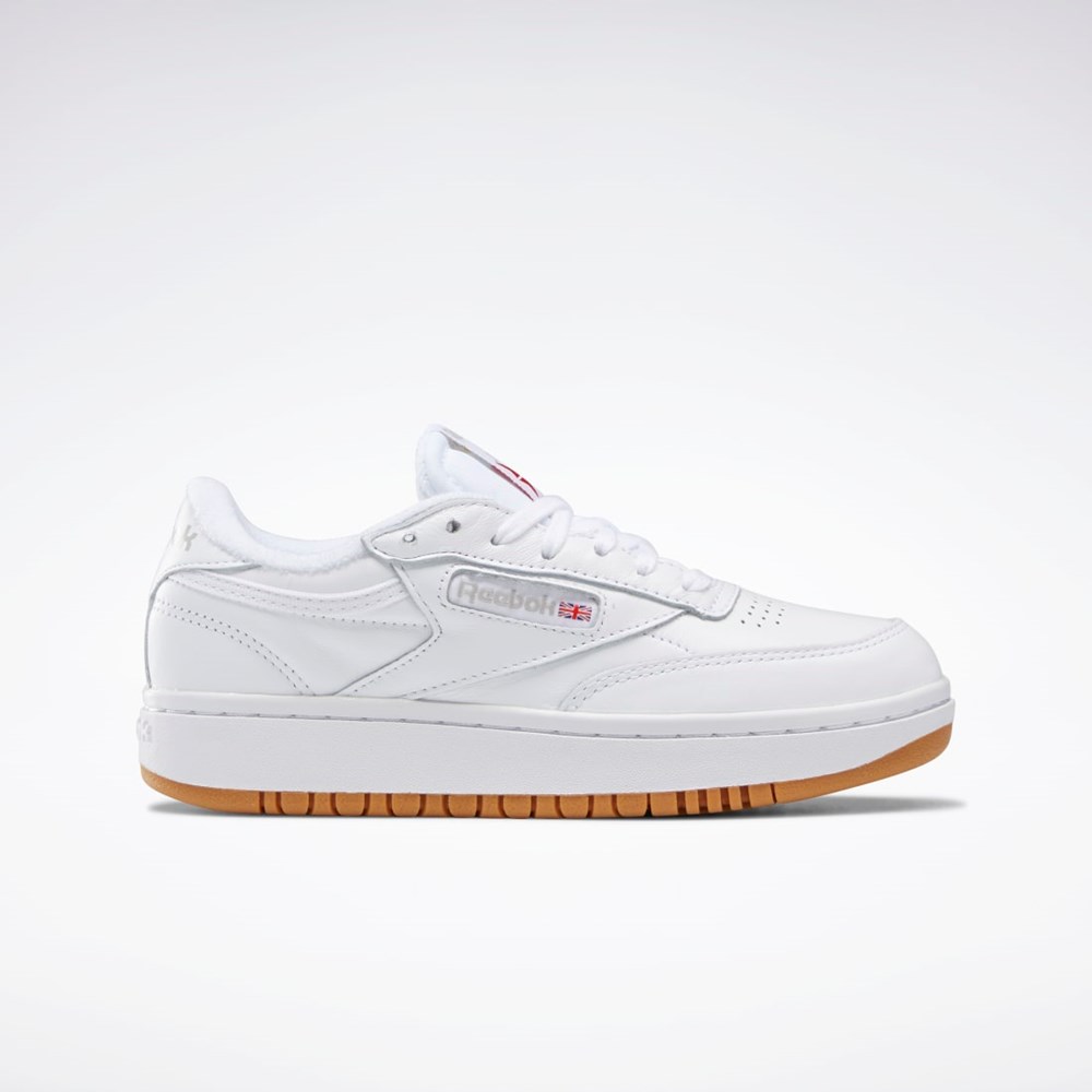 Reebok Club C Double Shoes Blancas Blancas | 51TZXDYUE