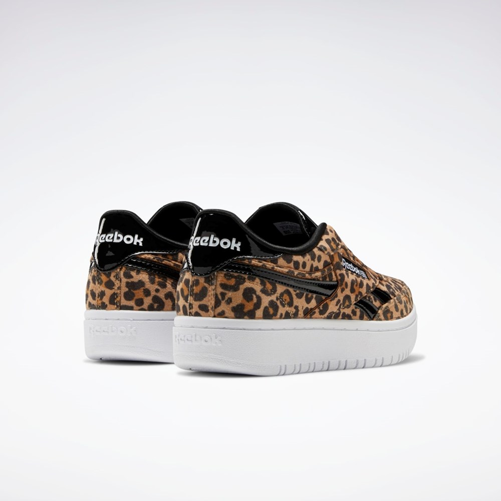 Reebok Club C Double Shoes - Grade School Negras | 35ANZECSR