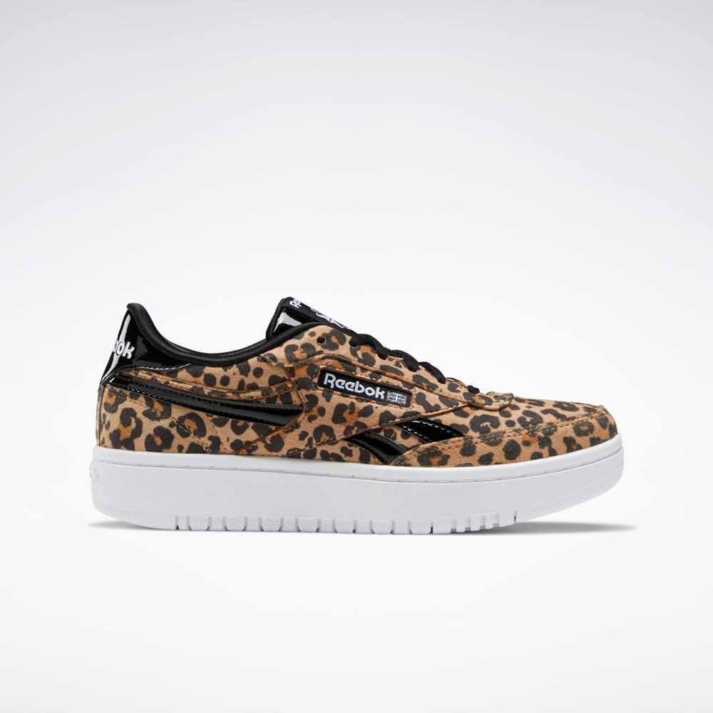Reebok Club C Double Shoes - Grade School Negras | 35ANZECSR