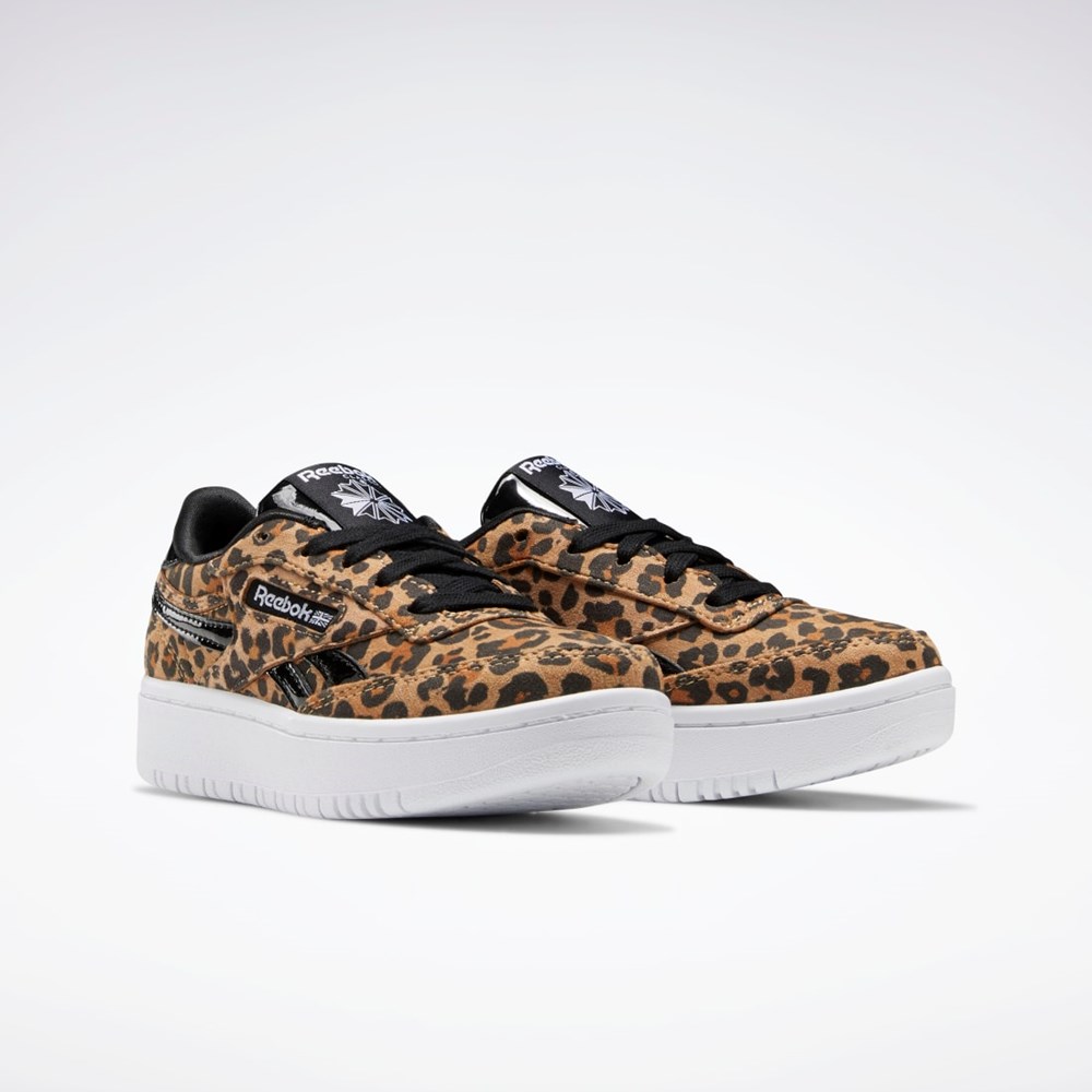 Reebok Club C Double Shoes - Preschool Negras | 93VJHMBKD