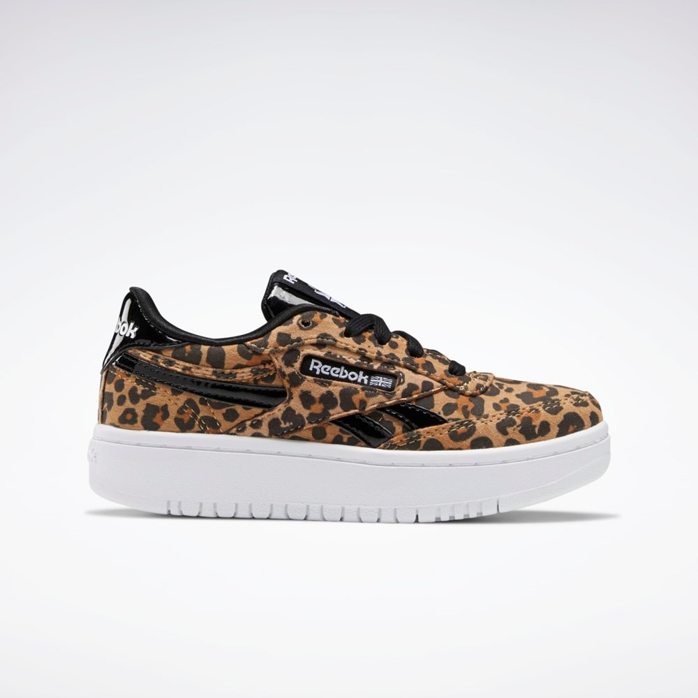 Reebok Club C Double Shoes - Preschool Negras | 93VJHMBKD