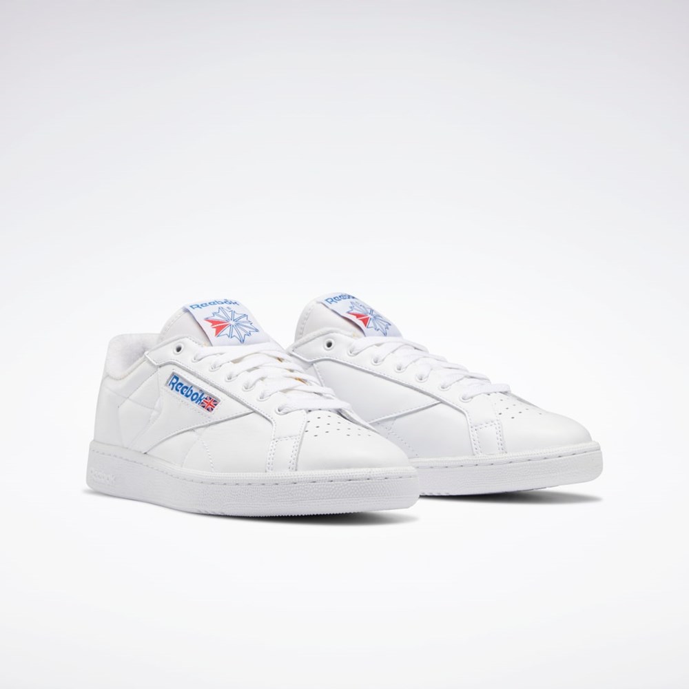Reebok Club C Grounds Shoes Blancas Azules Rojas | 93QWTUKYC