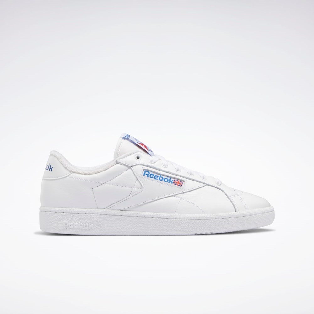 Reebok Club C Grounds Shoes Blancas Azules Rojas | 93QWTUKYC