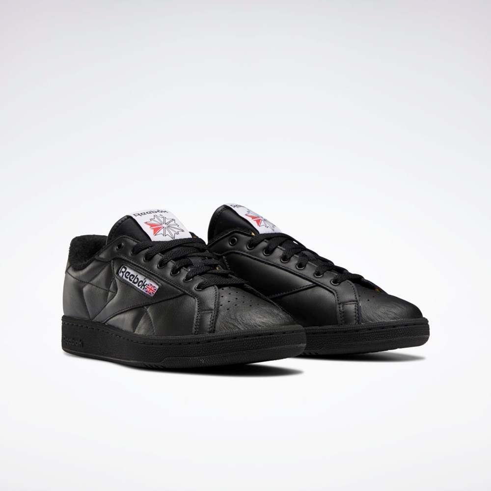 Reebok Club C Grounds Shoes Negras Rojas Negras | 30XANZODL