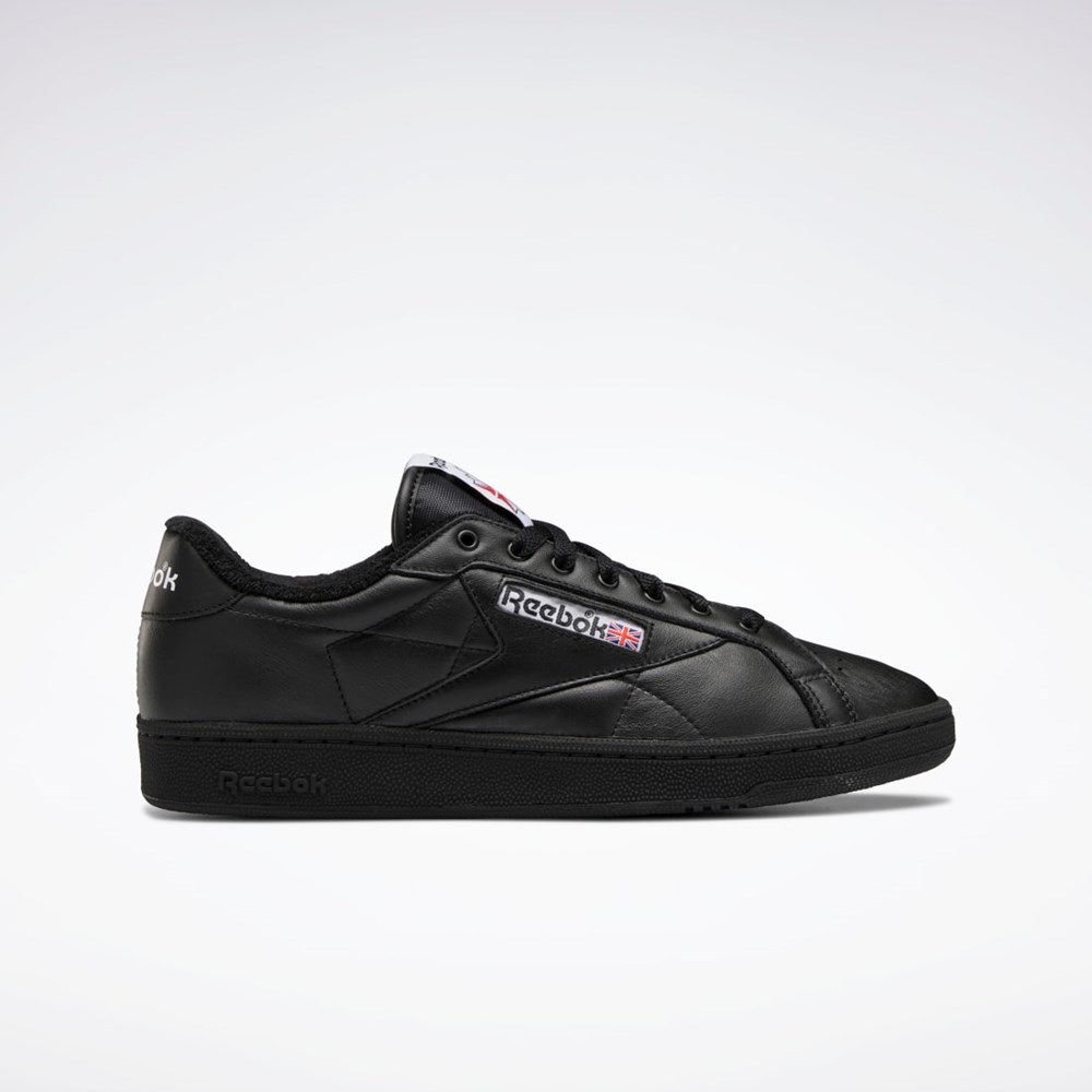 Reebok Club C Grounds Shoes Negras Rojas Negras | 57WIHGQTU