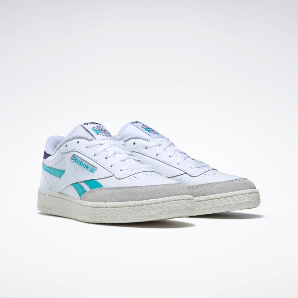 Reebok Club C Revenge Shoes Blancas Moradas | 29DEMJSIN