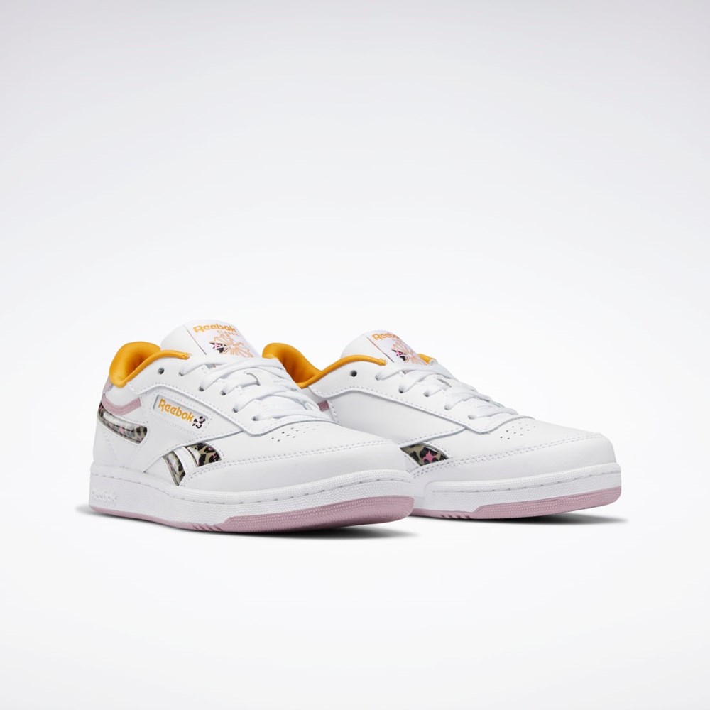Reebok Club C Revenge Shoes - Grade School Blancas | 83ZOIBDKU