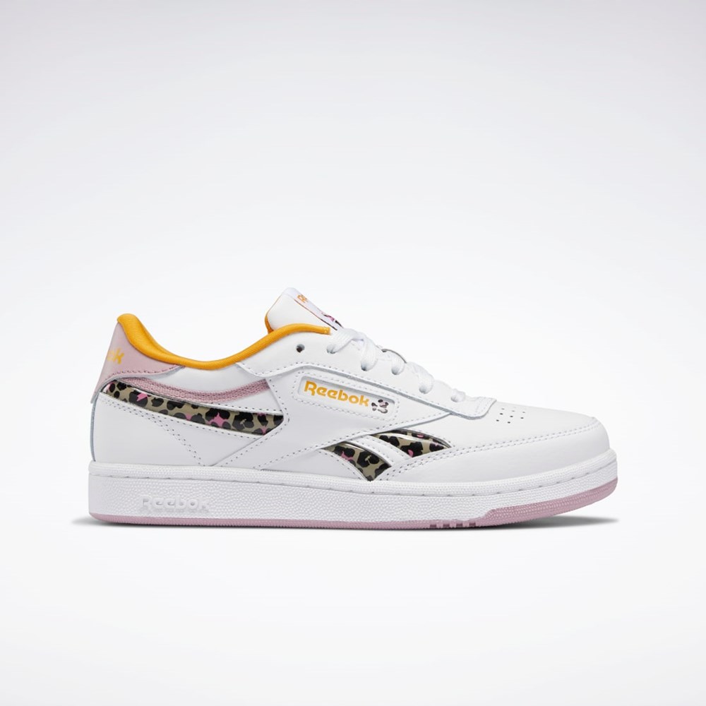 Reebok Club C Revenge Shoes - Grade School Blancas | 83ZOIBDKU
