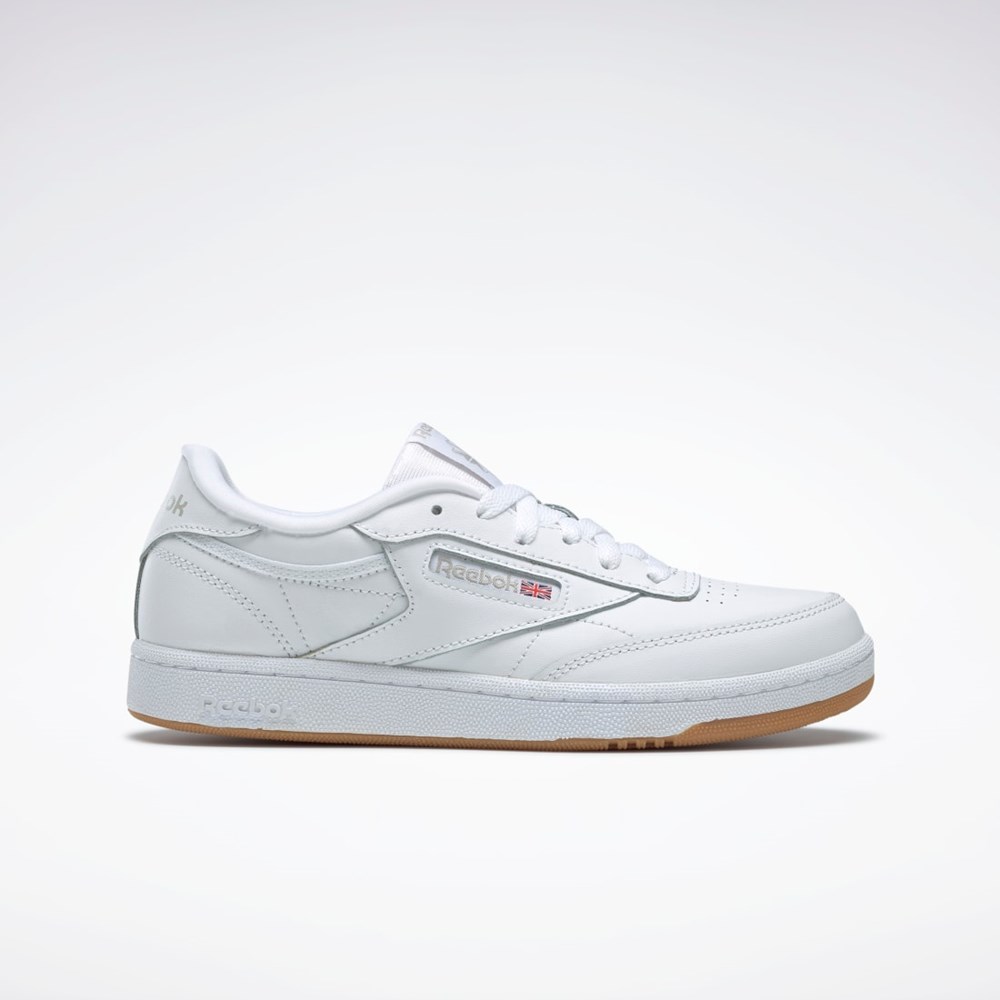 Reebok Club C Shoes - Grade School Blancas | 49KWDUENT